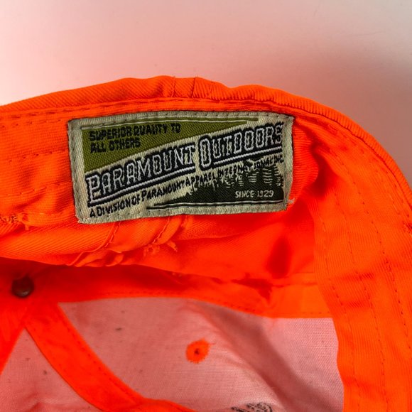 Buckmasters Blaze Safety Orange Adjustable Straphook Hat Cap Hunt Fish OSFA - Picture 7 of 10